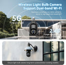 2K Light Bulb Security Camera