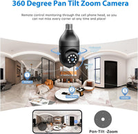 2K Light Bulb Security Camera