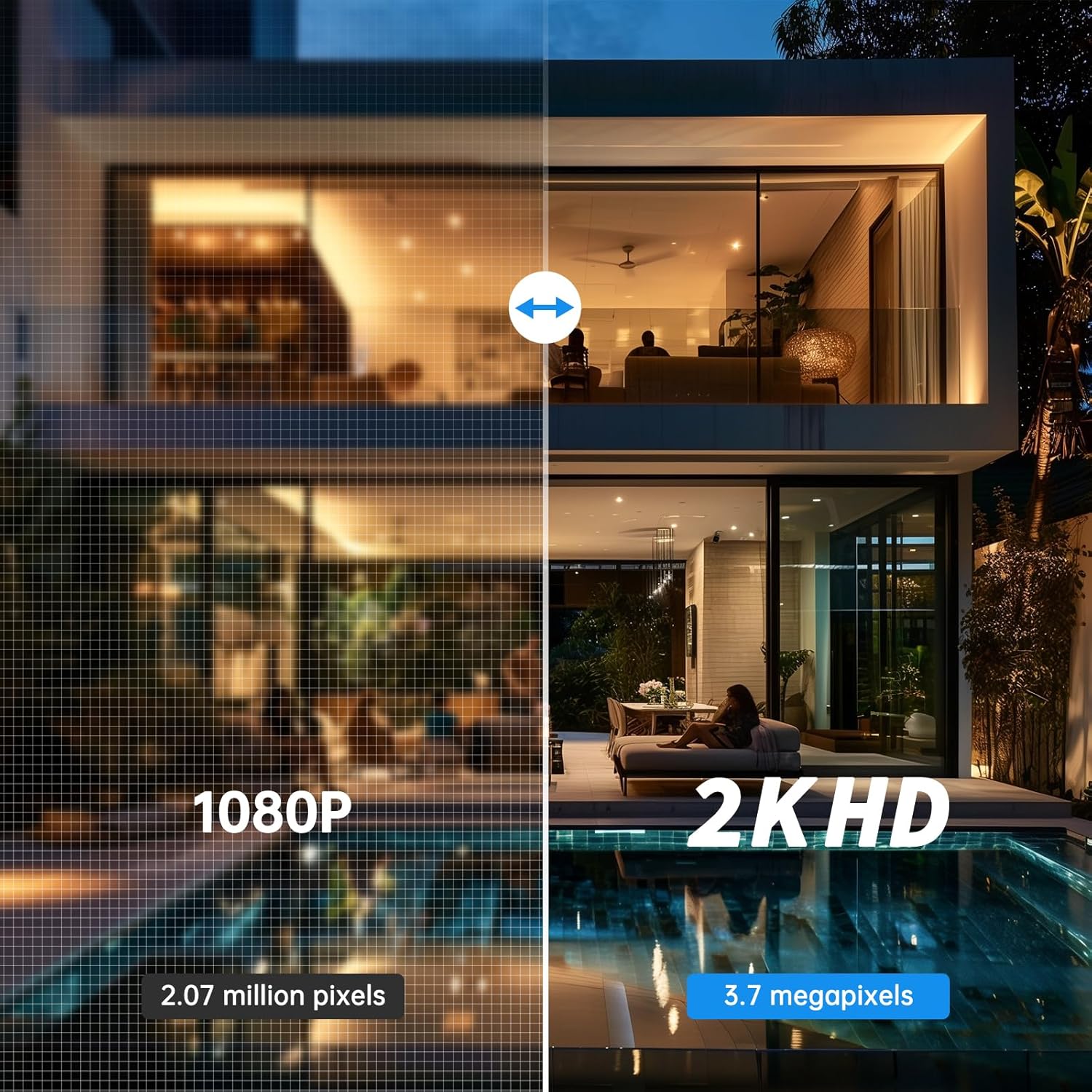 2K Light Bulb Security Camera